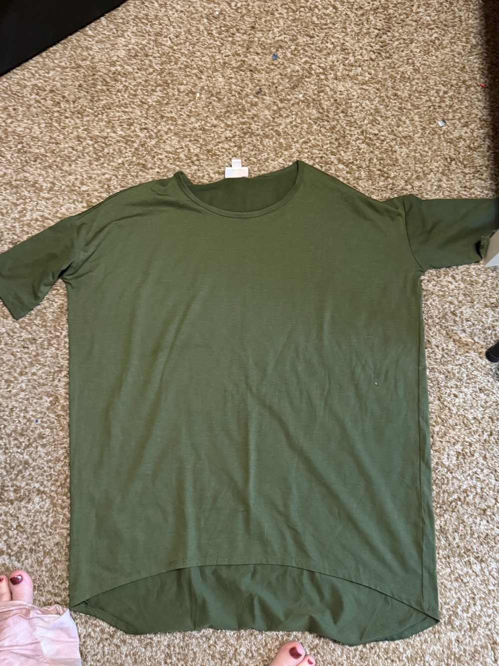LuLaRoe Men's Deep Olive Green Short Sleeve Tee